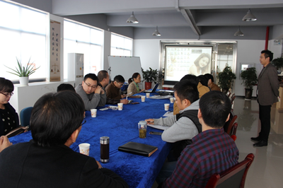 科捷儀器營銷團隊在湖南分公司創特科技進行技術交流